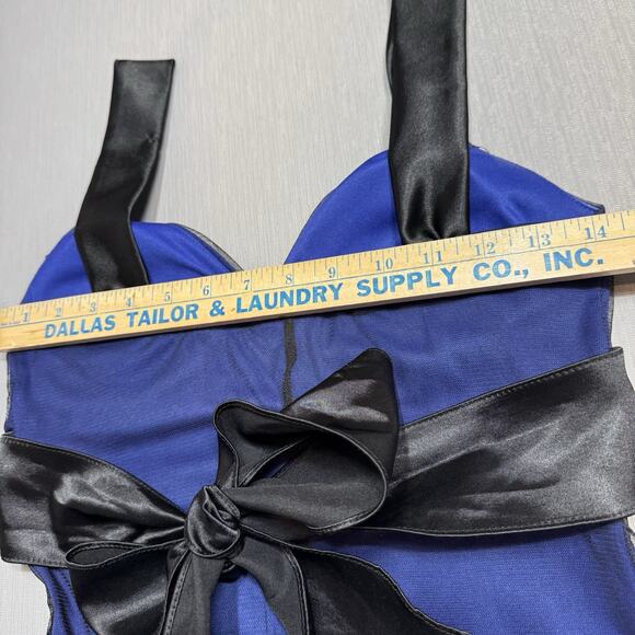 Taboo Y2k Babydoll Size M Dress Sheer Glitter Beaded Fairy Grunge Whimsigoth - Picture 11 of 12